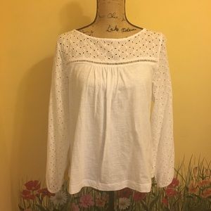 NWOT White Long Sleeve Top